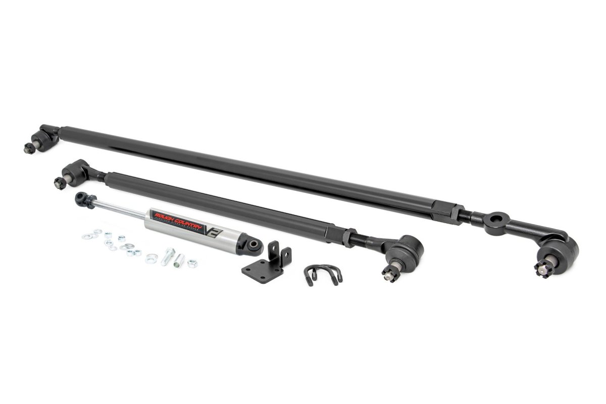 Jeep Grand Cherokee Steering Kit - Rough Country - V2 Stabilizer Combo - '93-'97